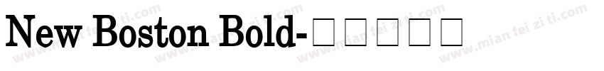 New Boston Bold字体转换
